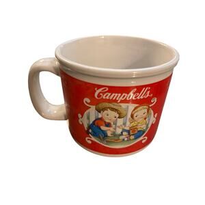 Vintage Collectible 2002 Campbell's Soup Cup Houston Harvest Red and White